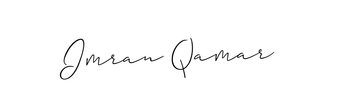 Make a short Imran Qamar signature style. Manage your documents anywhere anytime using Allison_Script. Create and add eSignatures, submit forms, share and send files easily. Imran Qamar signature style 2 images and pictures png