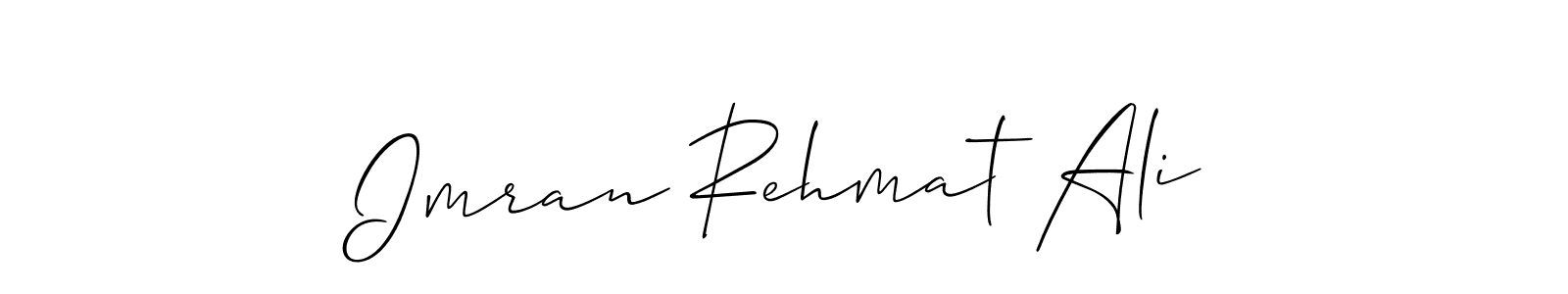 This is the best signature style for the Imran Rehmat Ali name. Also you like these signature font (Allison_Script). Mix name signature. Imran Rehmat Ali signature style 2 images and pictures png