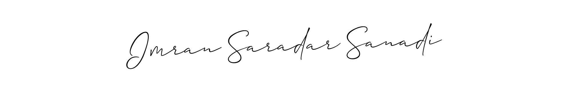 Once you've used our free online signature maker to create your best signature Allison_Script style, it's time to enjoy all of the benefits that Imran Saradar Sanadi name signing documents. Imran Saradar Sanadi signature style 2 images and pictures png