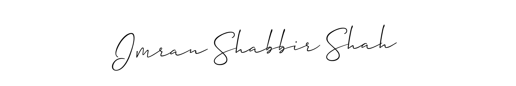 Also we have Imran Shabbir Shah name is the best signature style. Create professional handwritten signature collection using Allison_Script autograph style. Imran Shabbir Shah signature style 2 images and pictures png