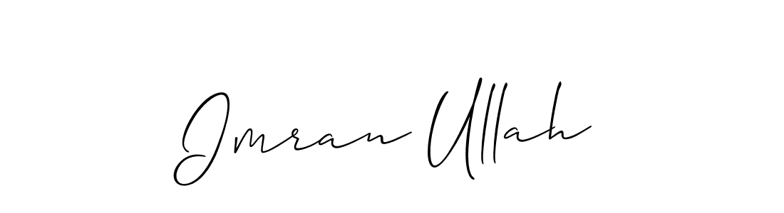 Design your own signature with our free online signature maker. With this signature software, you can create a handwritten (Allison_Script) signature for name Imran Ullah. Imran Ullah signature style 2 images and pictures png