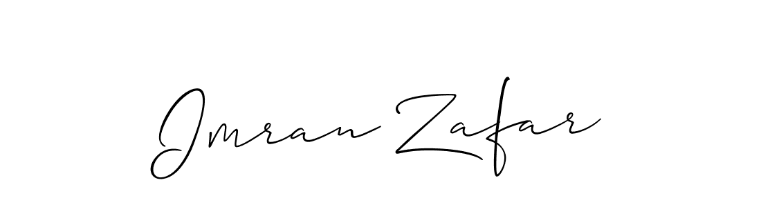 Design your own signature with our free online signature maker. With this signature software, you can create a handwritten (Allison_Script) signature for name Imran Zafar. Imran Zafar signature style 2 images and pictures png
