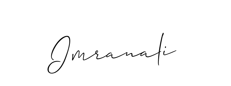 Create a beautiful signature design for name Imranali. With this signature (Allison_Script) fonts, you can make a handwritten signature for free. Imranali signature style 2 images and pictures png