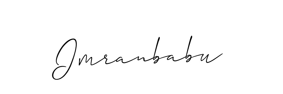 It looks lik you need a new signature style for name Imranbabu. Design unique handwritten (Allison_Script) signature with our free signature maker in just a few clicks. Imranbabu signature style 2 images and pictures png