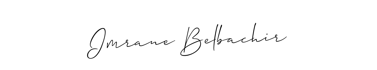 Allison_Script is a professional signature style that is perfect for those who want to add a touch of class to their signature. It is also a great choice for those who want to make their signature more unique. Get Imrane Belbachir name to fancy signature for free. Imrane Belbachir signature style 2 images and pictures png