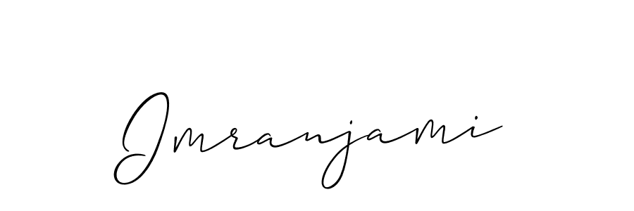 Imranjami stylish signature style. Best Handwritten Sign (Allison_Script) for my name. Handwritten Signature Collection Ideas for my name Imranjami. Imranjami signature style 2 images and pictures png