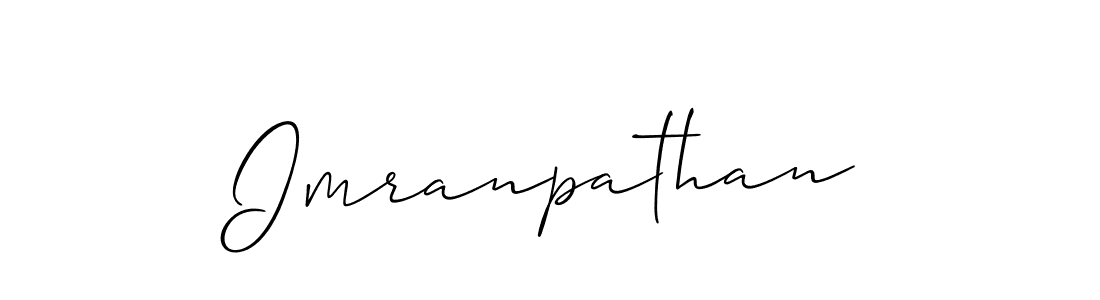 if you are searching for the best signature style for your name Imranpathan. so please give up your signature search. here we have designed multiple signature styles  using Allison_Script. Imranpathan signature style 2 images and pictures png
