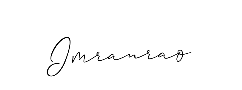 Also we have Imranrao name is the best signature style. Create professional handwritten signature collection using Allison_Script autograph style. Imranrao signature style 2 images and pictures png