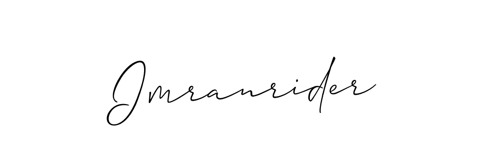 It looks lik you need a new signature style for name Imranrider. Design unique handwritten (Allison_Script) signature with our free signature maker in just a few clicks. Imranrider signature style 2 images and pictures png