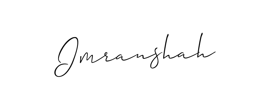 Make a beautiful signature design for name Imranshah. With this signature (Allison_Script) style, you can create a handwritten signature for free. Imranshah signature style 2 images and pictures png