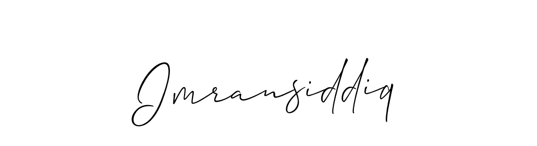 Imransiddiq stylish signature style. Best Handwritten Sign (Allison_Script) for my name. Handwritten Signature Collection Ideas for my name Imransiddiq. Imransiddiq signature style 2 images and pictures png