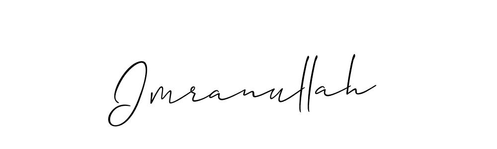 How to make Imranullah name signature. Use Allison_Script style for creating short signs online. This is the latest handwritten sign. Imranullah signature style 2 images and pictures png