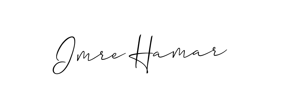 How to Draw Imre Hamar signature style? Allison_Script is a latest design signature styles for name Imre Hamar. Imre Hamar signature style 2 images and pictures png