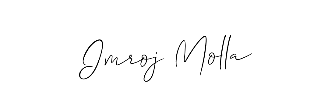 How to Draw Imroj Molla signature style? Allison_Script is a latest design signature styles for name Imroj Molla. Imroj Molla signature style 2 images and pictures png
