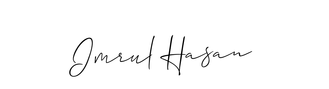 How to Draw Imrul Hasan signature style? Allison_Script is a latest design signature styles for name Imrul Hasan. Imrul Hasan signature style 2 images and pictures png