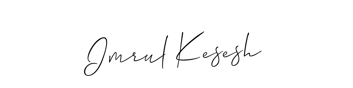 How to make Imrul Kesesh signature? Allison_Script is a professional autograph style. Create handwritten signature for Imrul Kesesh name. Imrul Kesesh signature style 2 images and pictures png