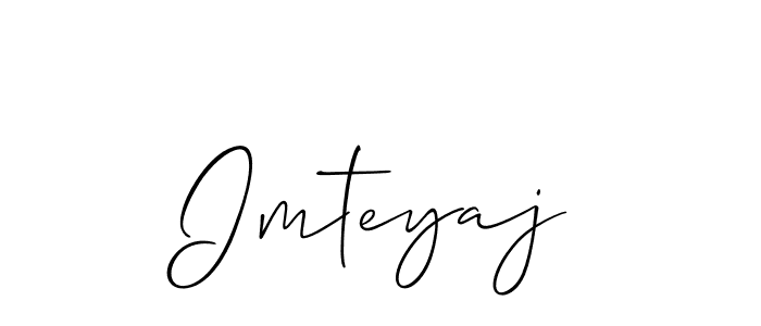 Make a short Imteyaj signature style. Manage your documents anywhere anytime using Allison_Script. Create and add eSignatures, submit forms, share and send files easily. Imteyaj signature style 2 images and pictures png