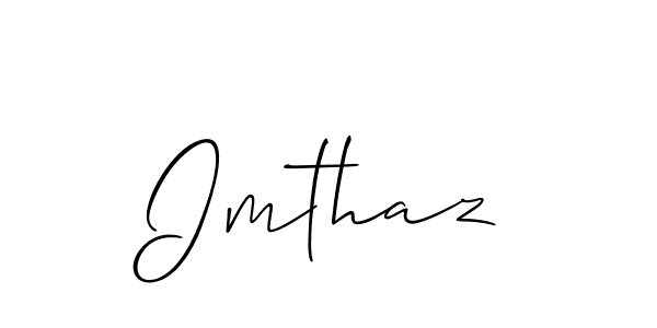 Best and Professional Signature Style for Imthaz. Allison_Script Best Signature Style Collection. Imthaz signature style 2 images and pictures png