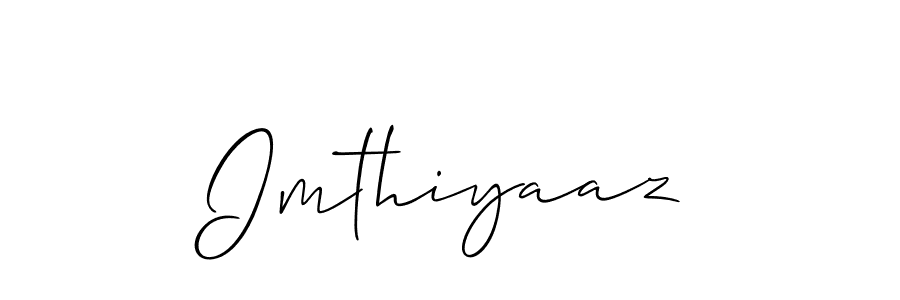 Imthiyaaz stylish signature style. Best Handwritten Sign (Allison_Script) for my name. Handwritten Signature Collection Ideas for my name Imthiyaaz. Imthiyaaz signature style 2 images and pictures png