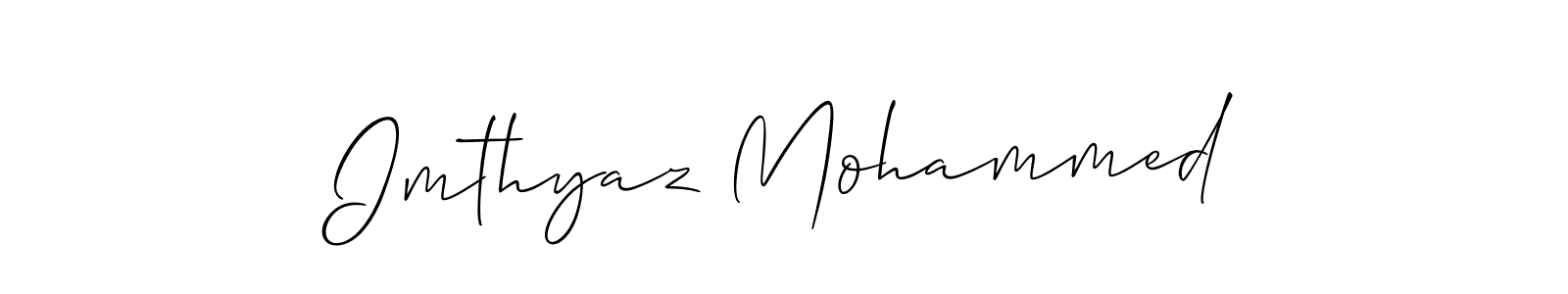 Make a beautiful signature design for name Imthyaz Mohammed. Use this online signature maker to create a handwritten signature for free. Imthyaz Mohammed signature style 2 images and pictures png