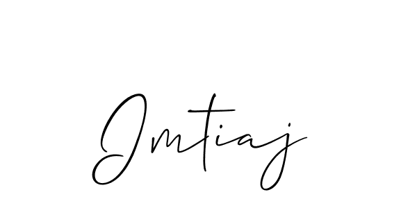 How to make Imtiaj signature? Allison_Script is a professional autograph style. Create handwritten signature for Imtiaj name. Imtiaj signature style 2 images and pictures png