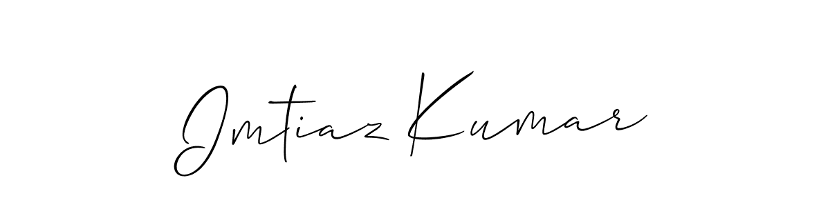 if you are searching for the best signature style for your name Imtiaz Kumar. so please give up your signature search. here we have designed multiple signature styles  using Allison_Script. Imtiaz Kumar signature style 2 images and pictures png