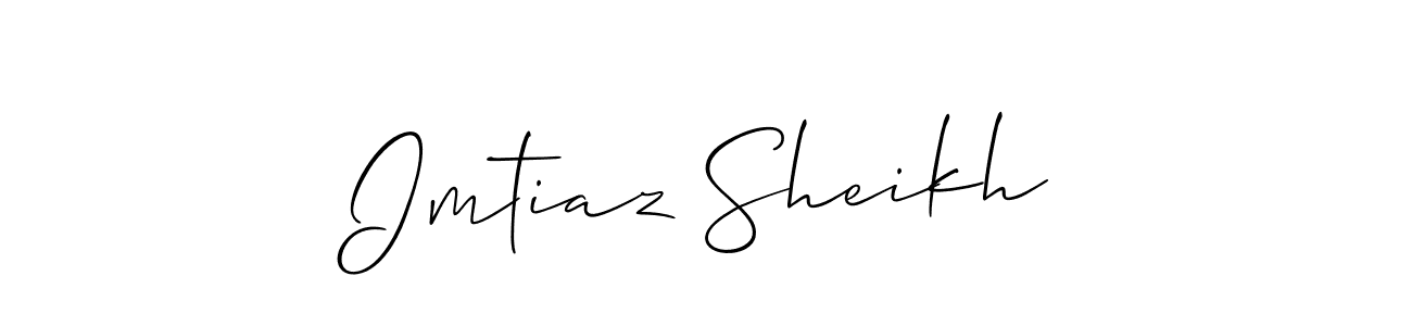 Also we have Imtiaz Sheikh name is the best signature style. Create professional handwritten signature collection using Allison_Script autograph style. Imtiaz Sheikh signature style 2 images and pictures png