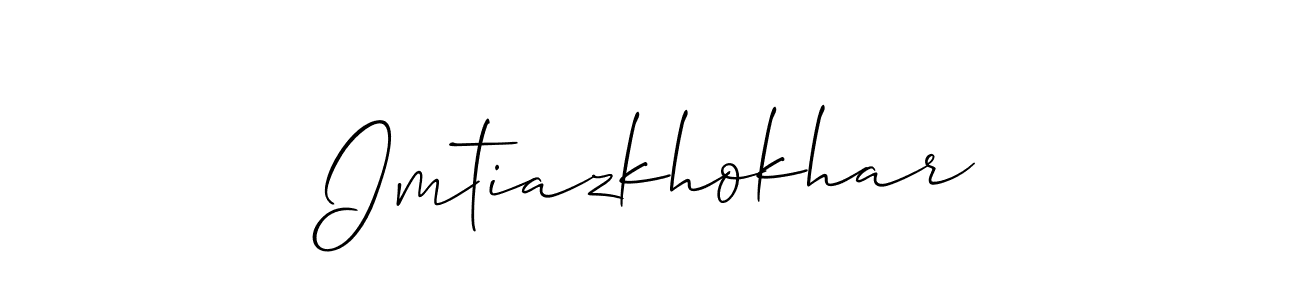 Once you've used our free online signature maker to create your best signature Allison_Script style, it's time to enjoy all of the benefits that Imtiazkhokhar name signing documents. Imtiazkhokhar signature style 2 images and pictures png