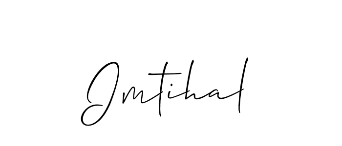 Make a beautiful signature design for name Imtihal. Use this online signature maker to create a handwritten signature for free. Imtihal signature style 2 images and pictures png