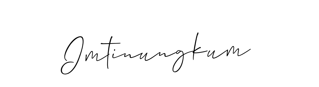 if you are searching for the best signature style for your name Imtinungkum. so please give up your signature search. here we have designed multiple signature styles  using Allison_Script. Imtinungkum signature style 2 images and pictures png