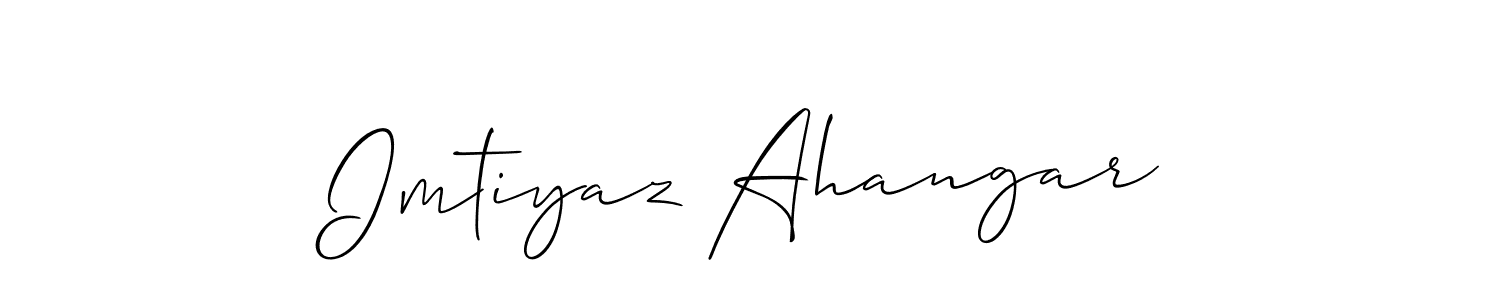 This is the best signature style for the Imtiyaz Ahangar name. Also you like these signature font (Allison_Script). Mix name signature. Imtiyaz Ahangar signature style 2 images and pictures png