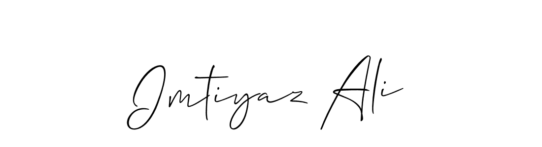 Create a beautiful signature design for name Imtiyaz Ali. With this signature (Allison_Script) fonts, you can make a handwritten signature for free. Imtiyaz Ali signature style 2 images and pictures png