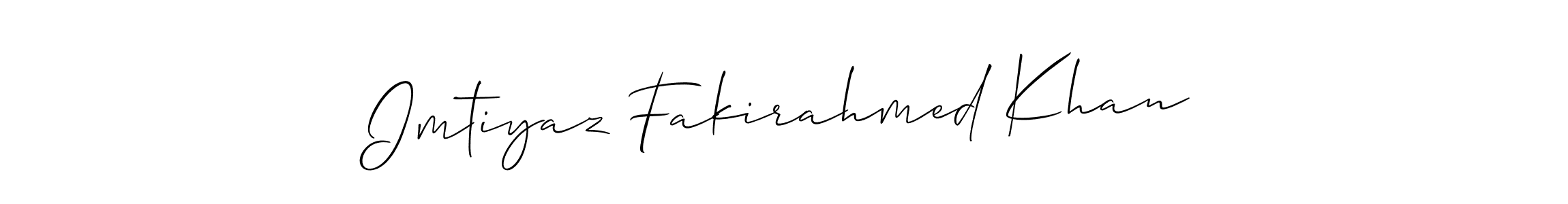 How to Draw Imtiyaz Fakirahmed Khan signature style? Allison_Script is a latest design signature styles for name Imtiyaz Fakirahmed Khan. Imtiyaz Fakirahmed Khan signature style 2 images and pictures png