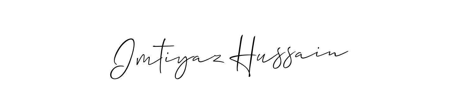 How to make Imtiyaz Hussain signature? Allison_Script is a professional autograph style. Create handwritten signature for Imtiyaz Hussain name. Imtiyaz Hussain signature style 2 images and pictures png