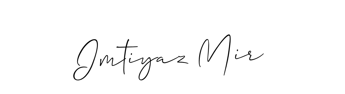 Similarly Allison_Script is the best handwritten signature design. Signature creator online .You can use it as an online autograph creator for name Imtiyaz Mir. Imtiyaz Mir signature style 2 images and pictures png