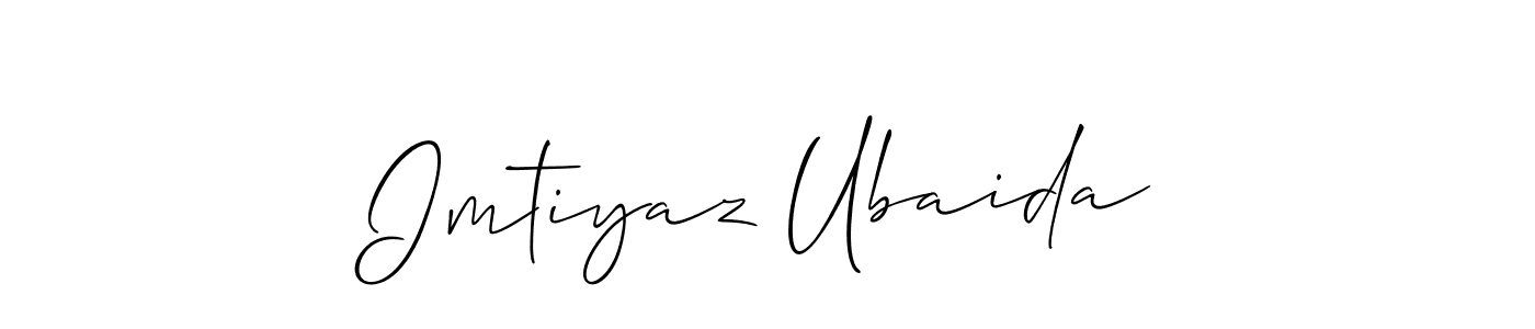 Make a beautiful signature design for name Imtiyaz Ubaida. Use this online signature maker to create a handwritten signature for free. Imtiyaz Ubaida signature style 2 images and pictures png