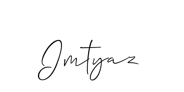 if you are searching for the best signature style for your name Imtyaz. so please give up your signature search. here we have designed multiple signature styles  using Allison_Script. Imtyaz signature style 2 images and pictures png