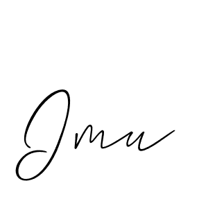 This is the best signature style for the Imu name. Also you like these signature font (Allison_Script). Mix name signature. Imu signature style 2 images and pictures png