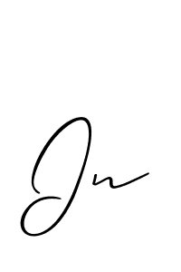 The best way (Allison_Script) to make a short signature is to pick only two or three words in your name. The name In include a total of six letters. For converting this name. In signature style 2 images and pictures png