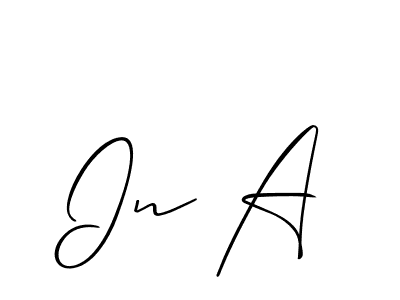 Make a beautiful signature design for name In A. Use this online signature maker to create a handwritten signature for free. In A signature style 2 images and pictures png