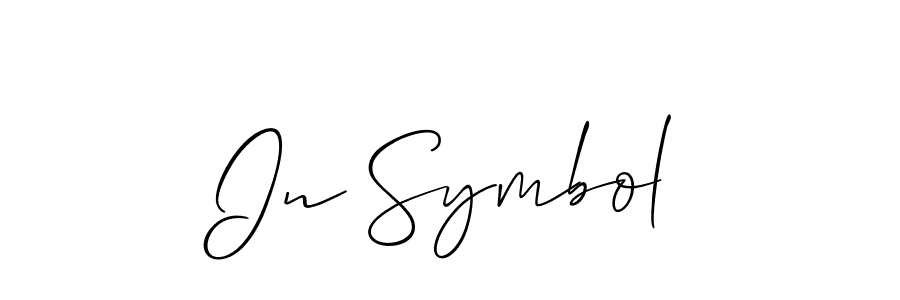 Similarly Allison_Script is the best handwritten signature design. Signature creator online .You can use it as an online autograph creator for name In Symbol. In Symbol signature style 2 images and pictures png