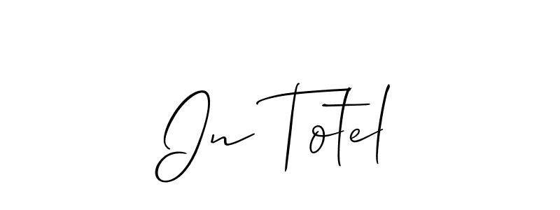 How to make In Totel name signature. Use Allison_Script style for creating short signs online. This is the latest handwritten sign. In Totel signature style 2 images and pictures png