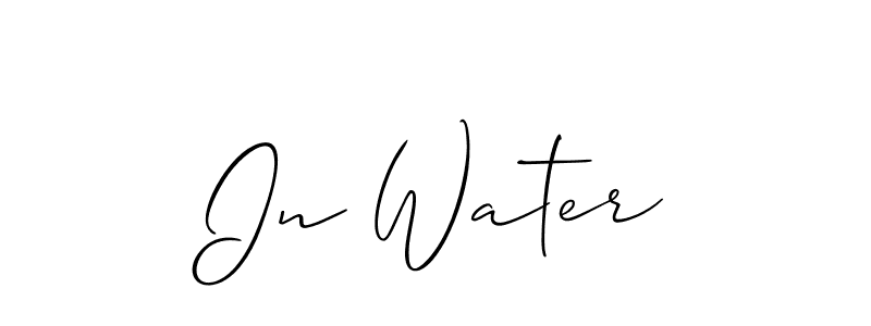 Once you've used our free online signature maker to create your best signature Allison_Script style, it's time to enjoy all of the benefits that In Water name signing documents. In Water signature style 2 images and pictures png