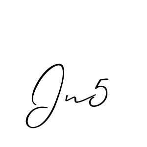 if you are searching for the best signature style for your name In5. so please give up your signature search. here we have designed multiple signature styles  using Allison_Script. In5 signature style 2 images and pictures png