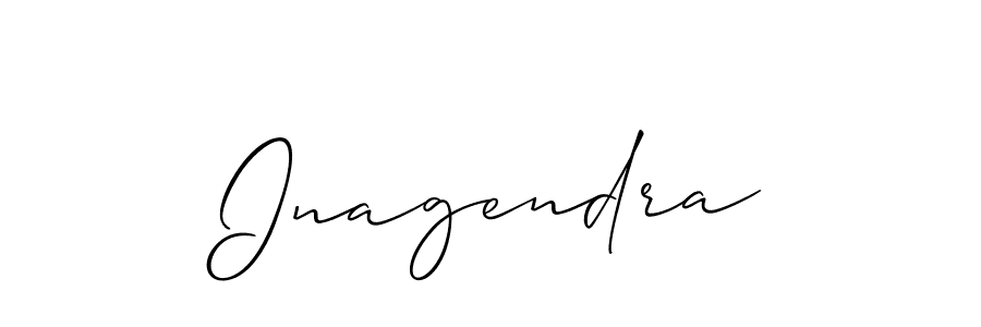 How to make Inagendra signature? Allison_Script is a professional autograph style. Create handwritten signature for Inagendra name. Inagendra signature style 2 images and pictures png