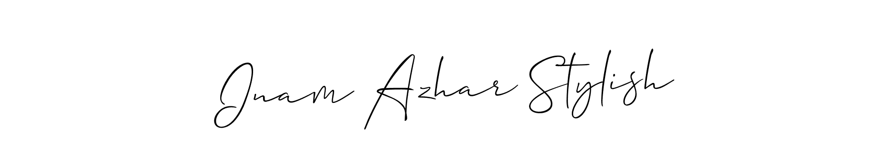Best and Professional Signature Style for Inam Azhar Stylish. Allison_Script Best Signature Style Collection. Inam Azhar Stylish signature style 2 images and pictures png