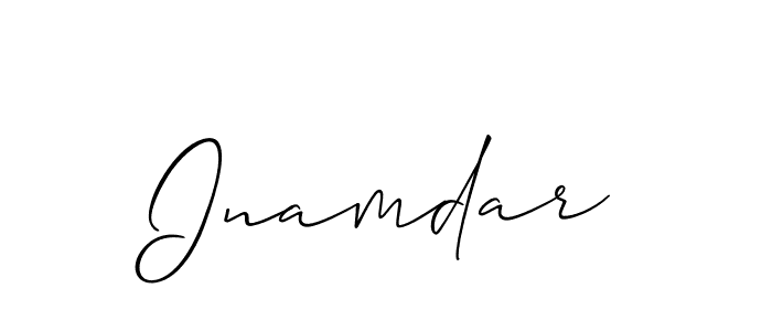 You should practise on your own different ways (Allison_Script) to write your name (Inamdar) in signature. don't let someone else do it for you. Inamdar signature style 2 images and pictures png