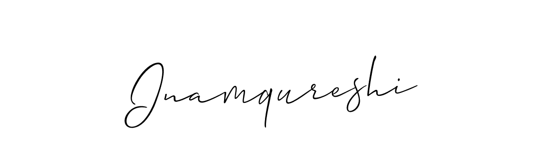 Similarly Allison_Script is the best handwritten signature design. Signature creator online .You can use it as an online autograph creator for name Inamqureshi. Inamqureshi signature style 2 images and pictures png
