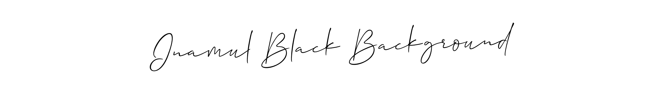 The best way (Allison_Script) to make a short signature is to pick only two or three words in your name. The name Inamul Black Background include a total of six letters. For converting this name. Inamul Black Background signature style 2 images and pictures png