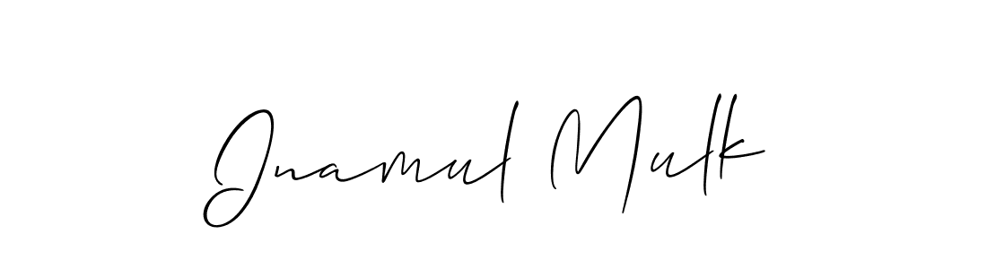 It looks lik you need a new signature style for name Inamul Mulk. Design unique handwritten (Allison_Script) signature with our free signature maker in just a few clicks. Inamul Mulk signature style 2 images and pictures png
